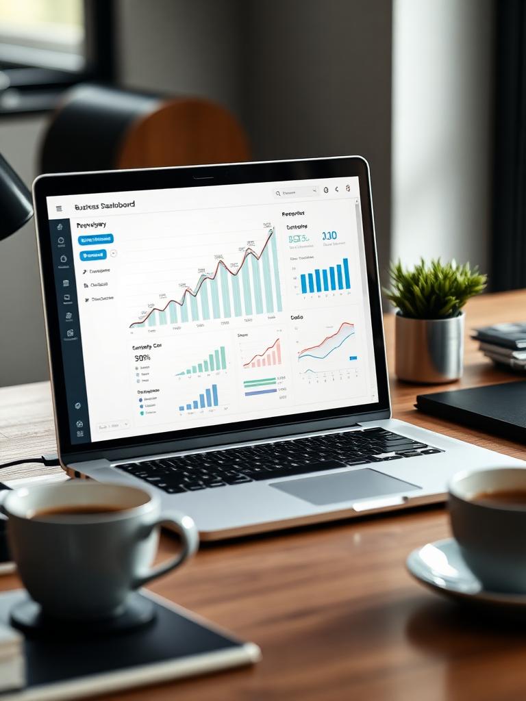 Revenue trending up and to the right.