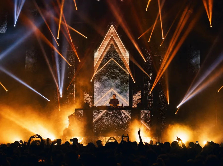 Festival stage performance