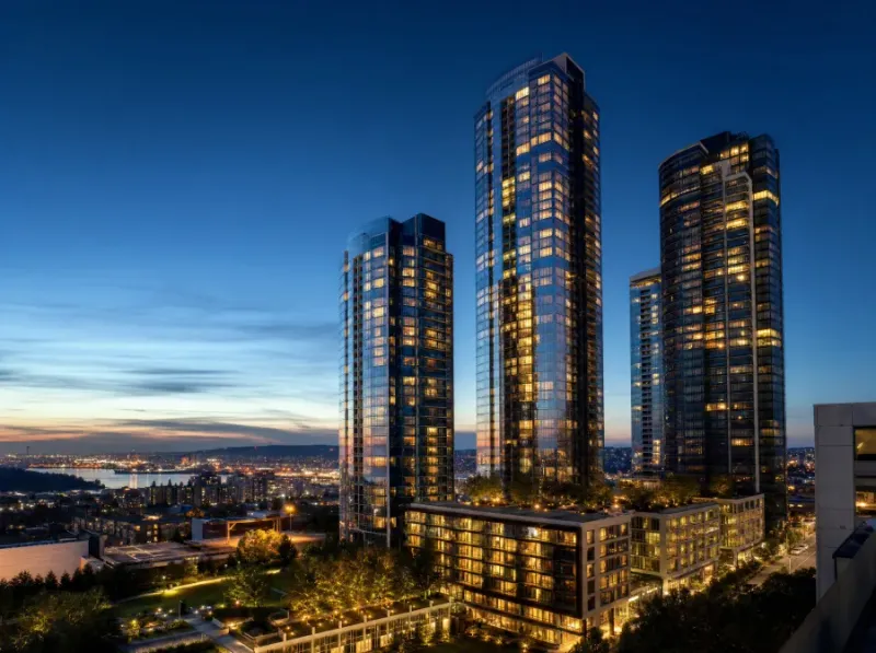 New high-rise development skyline