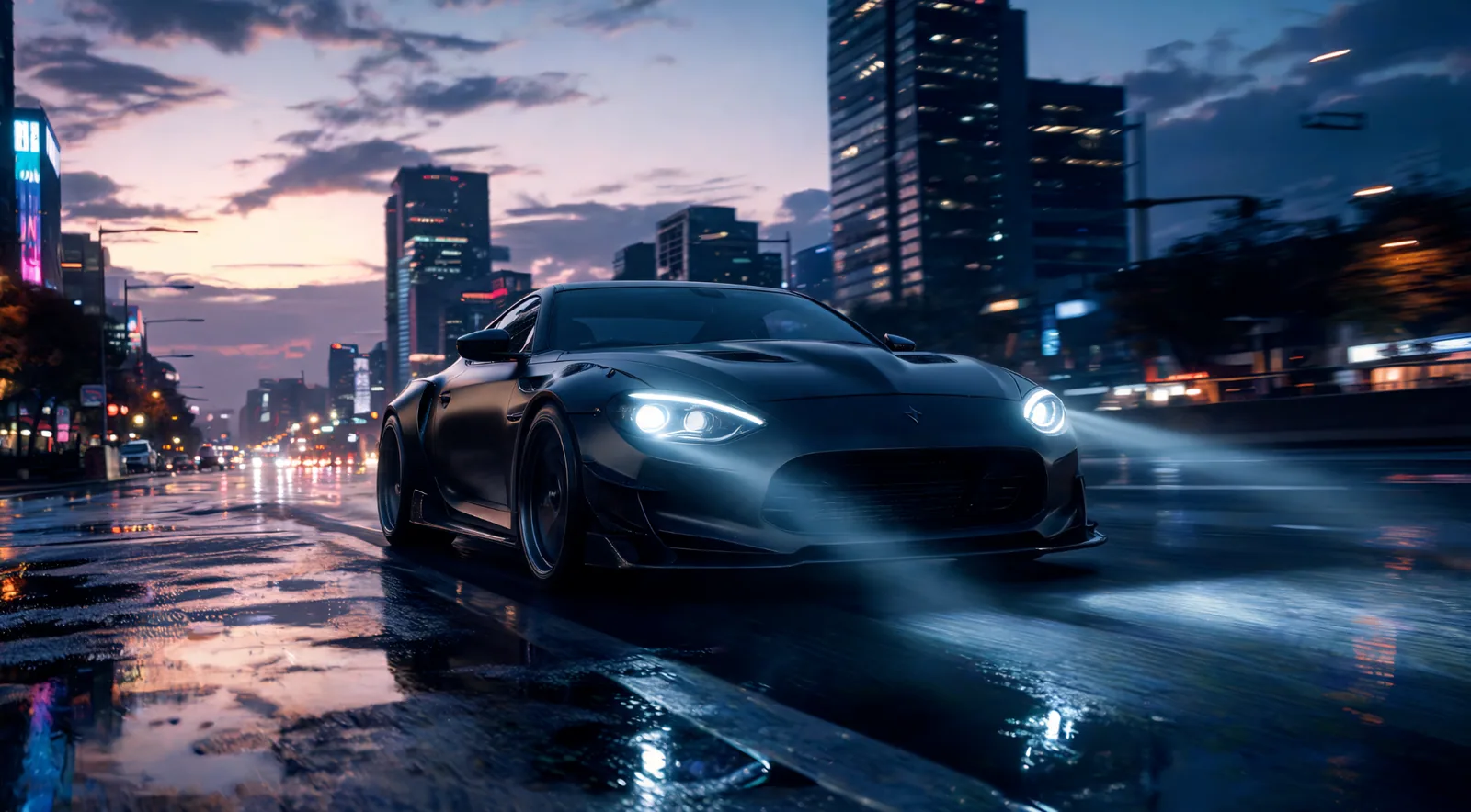 Generated sports car advertising concept