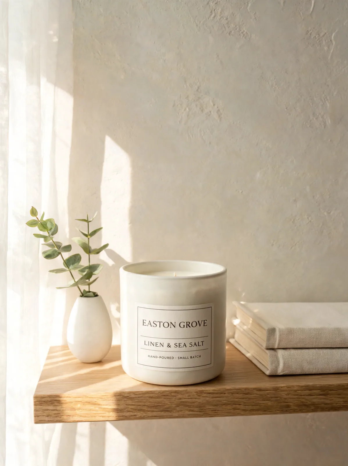Generated candle lifestyle content concept